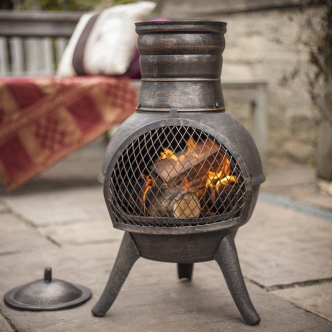 Small Iron Chimenea